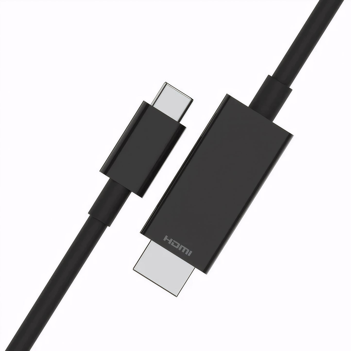 iSnatch Cavo adattatore da HDMI a USB-C per collegamento di Smartphone Tablet PC TV Monitor, connettori in Nichel placcati oro, risoluzione UHD 4K, cavo schermato da 2 metri, nero