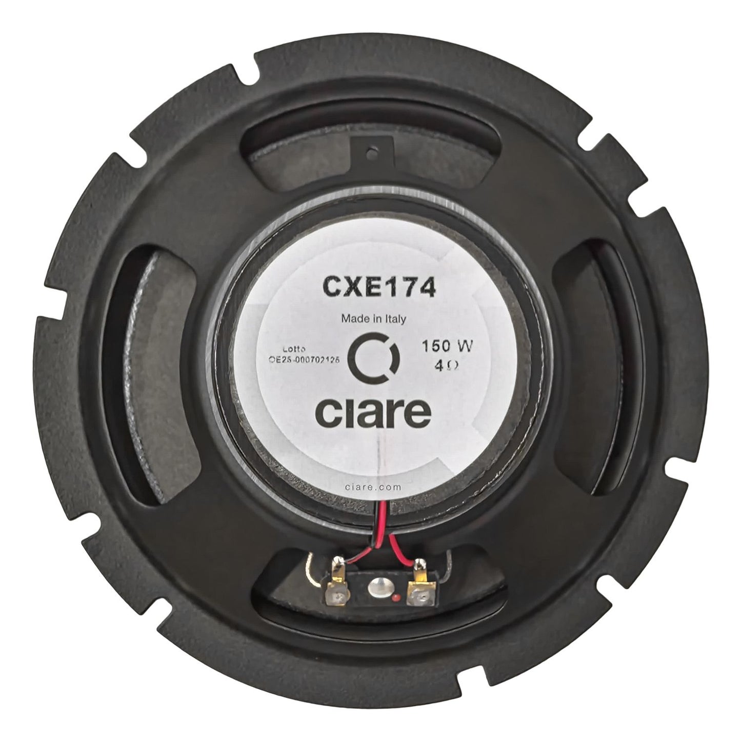 Ciare CXE174 Cassa altoparlante coassiale 6.5" per auto camion furgone da 150W 4 Ohm diametro 165mm qualità audio elevata Made in Italy