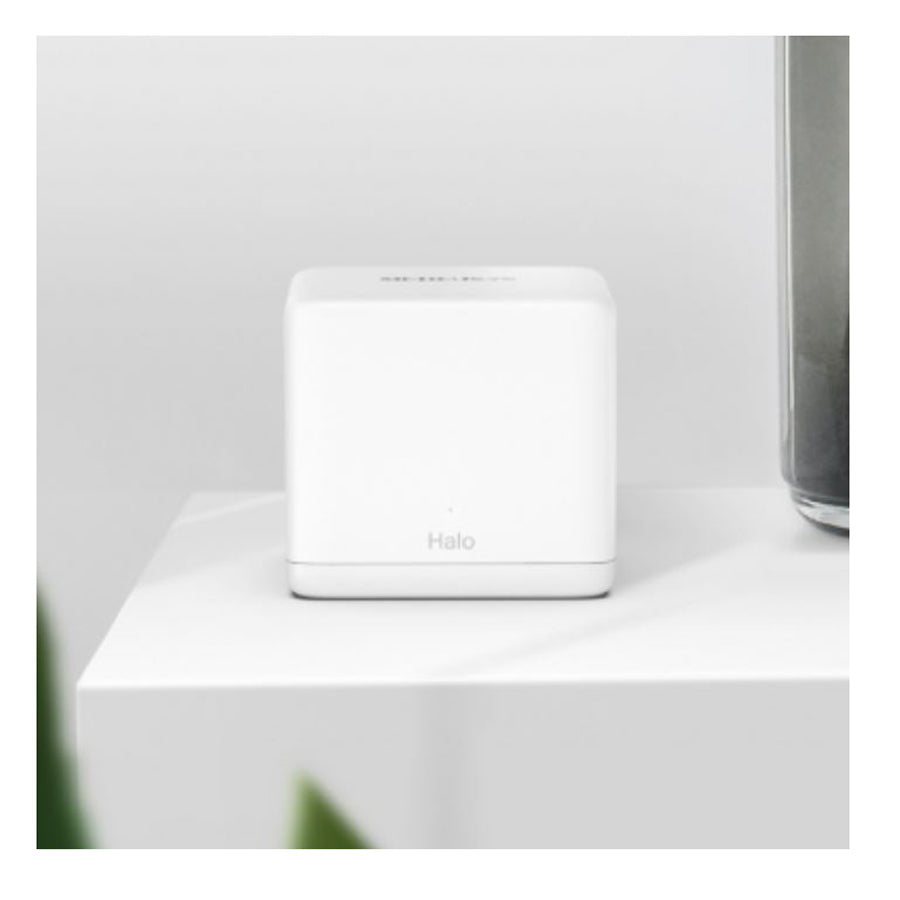 MERCUSYS WiFi Mesh Dual-Band AC1300Mbps, 2 Porte Ethernet Gigabit, Modalità Router e Access Point, 3 Pezzi con Copertura fino a 320 ?, Mercusys Halo
