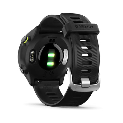 Garmin Forerunner 55 smartwatch running con GPS, Cardio, Piani di allenamento, Activity tracker, frequenza cardiaca, rilevamento stress, monitoraggio ciclo mestruale, batteria a lunga durata, nero
