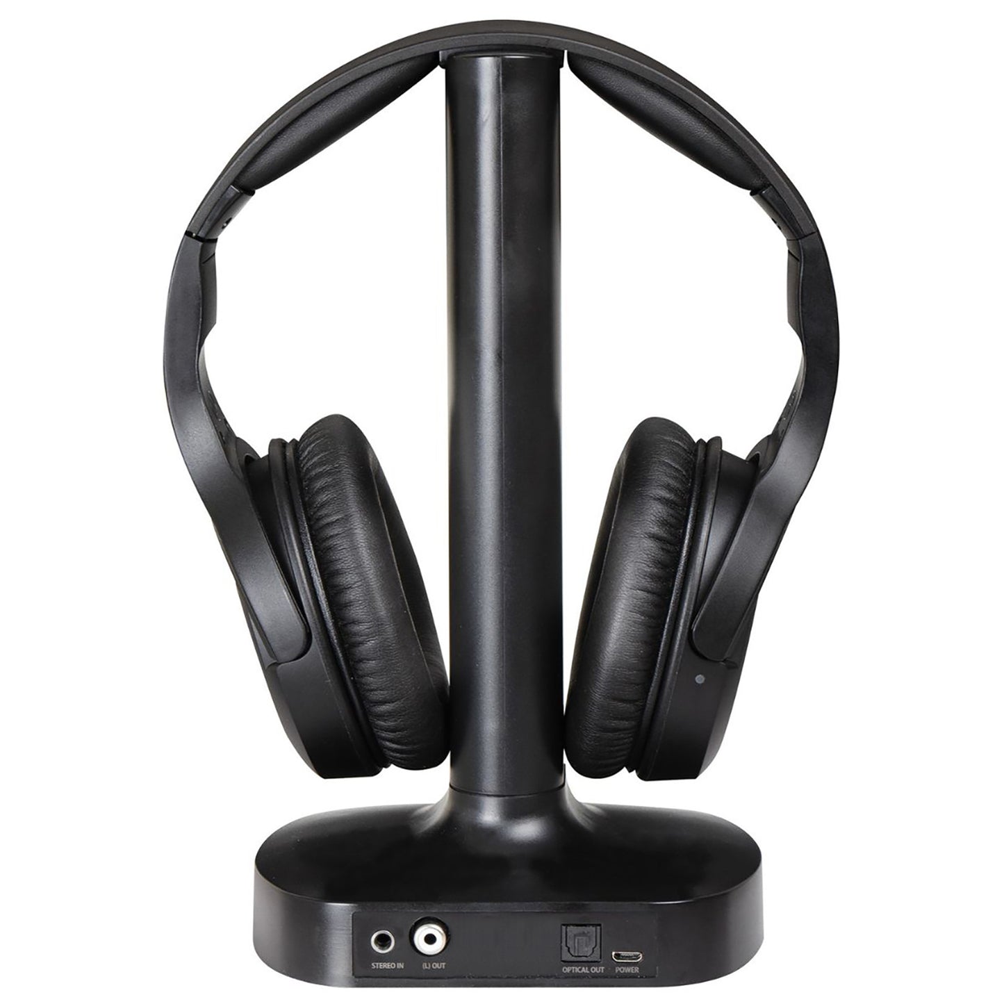 Trevi FRS 1480 R Cuffia per TV wireless a radiofrequenza ricaricabile, portata fino a 30 metri, ingresso stereo jack 3.5 mm e digitale ottico, cavo incluso