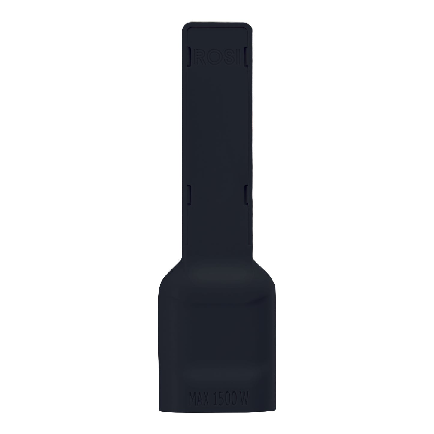 Rosi Emilia Flat Adattatore ultra piatto con spina 10A 2P+T e presa 10A 2P+T, salvaspazio, 1500W max, nero