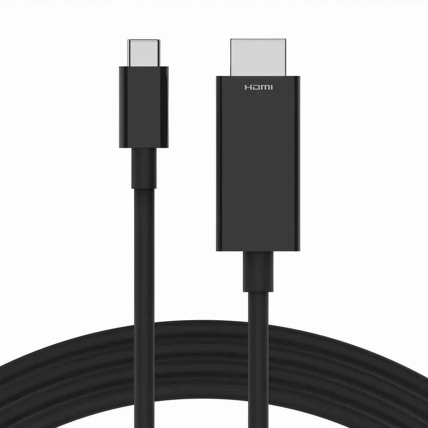 iSnatch Cavo adattatore da HDMI a USB-C per collegamento di Smartphone Tablet PC TV Monitor, connettori in Nichel placcati oro, risoluzione UHD 4K, cavo schermato da 2 metri, nero