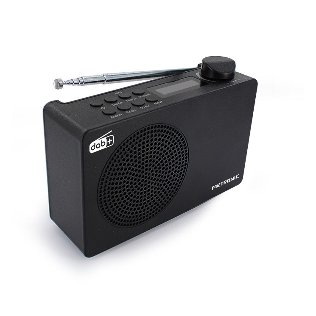 Metronic Radio portatile digitale DAB+ e FM RDS, funzione sveglia, 109 x 155 x 60 mm