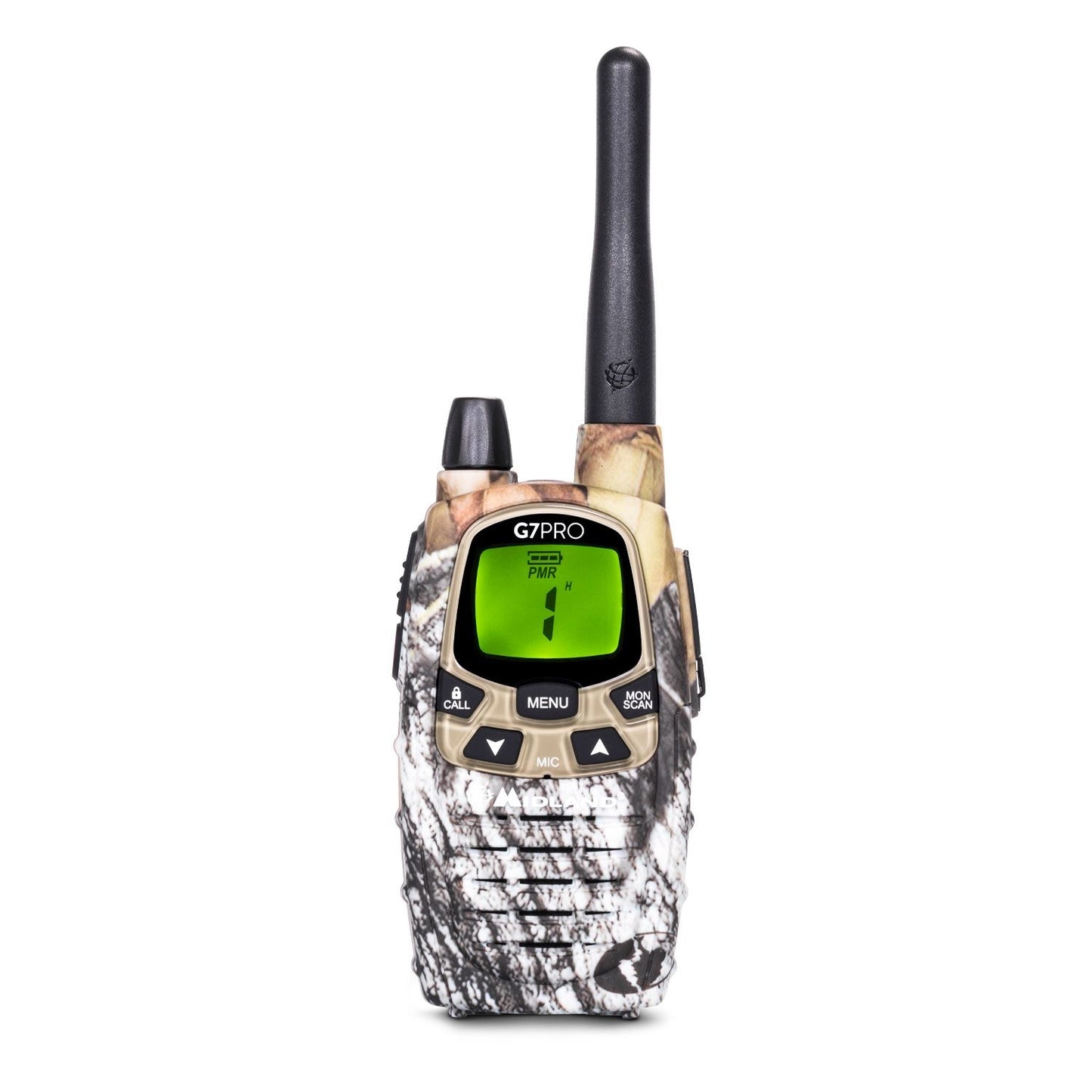 Émetteur-récepteur Midland Camouflage G7 Pro, émetteur-récepteur double bande 16 canaux et écran LCD
