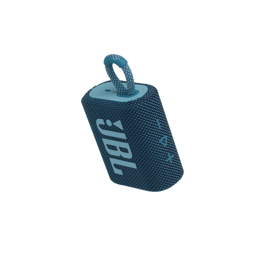 JBL GO 3 Enceinte Bluetooth portable, boîtier d'enceintes sans fil au design compact, résistant à l'eau et à la poussière IPX67, jusqu'à 5 h d'autonomie, USB, bleu