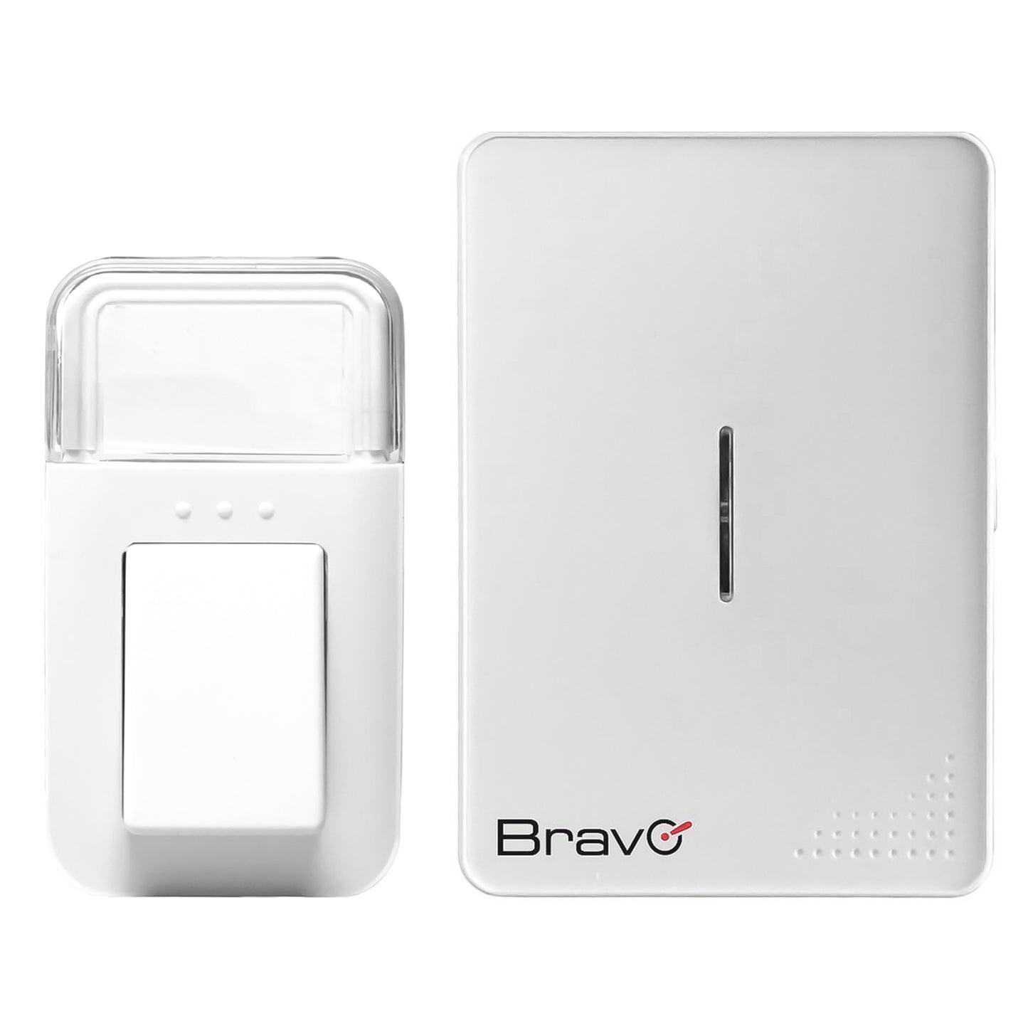 Bravo waterproof plug-in wireless doorbell, no batteries required, maximum range of 100m without obstacles, doorbell with 38 ringtones and bright LED