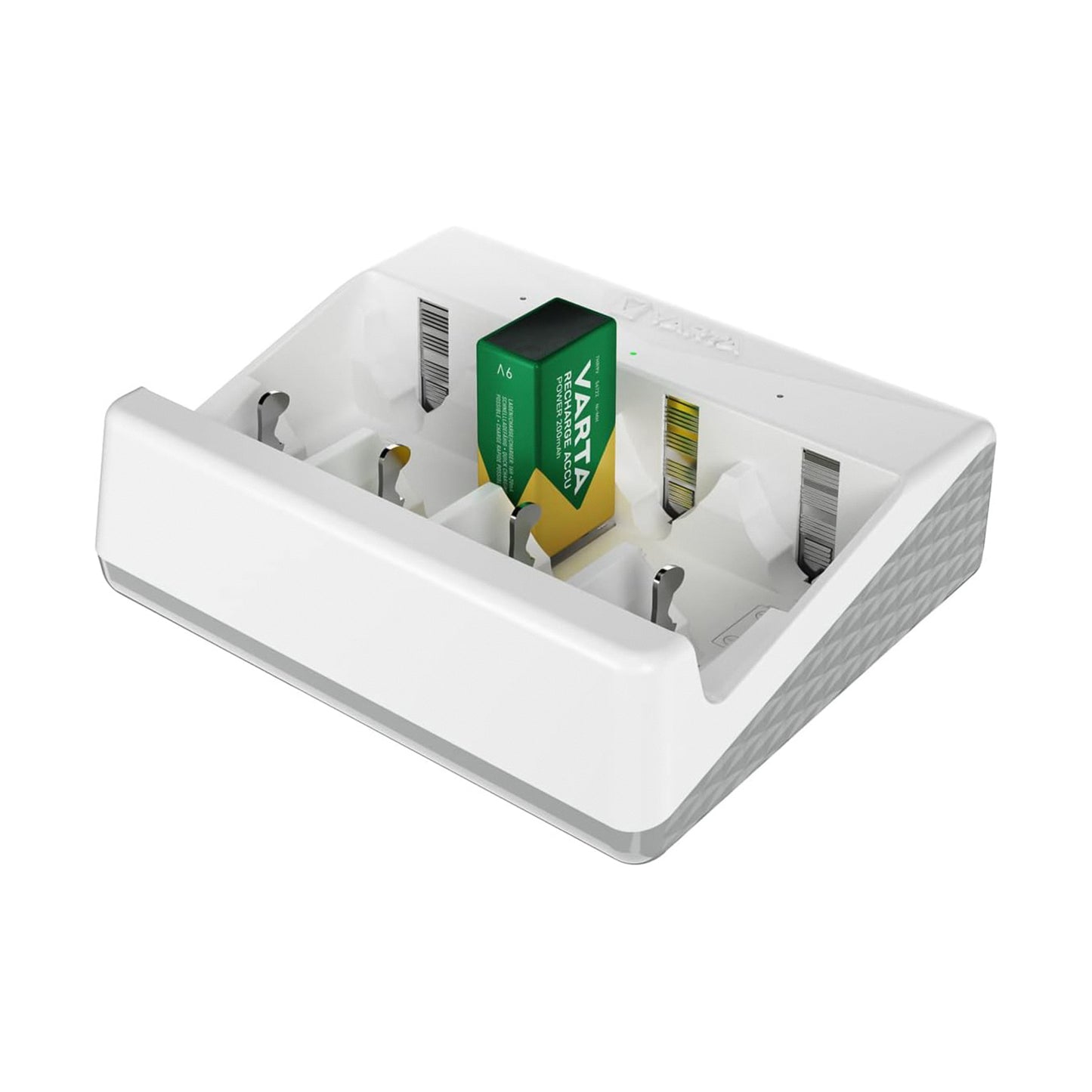 Varta Chargeur de Piles Universel pour AA, AAA, C, D et 9V, Chargeur de Piles Rechargeables avec Indicateur LED