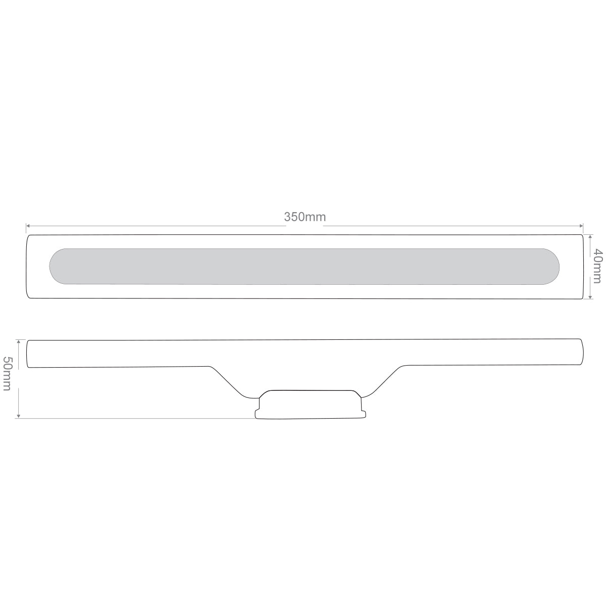 LIFE Lampada LED 6W a batteria con supporto magnetico, barra luminosa 180 Lumen da scrivania, luce 4000K da parete ricaricabile per armadio o magazzino
