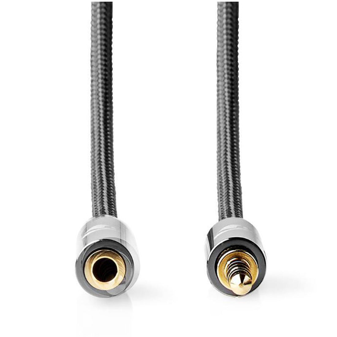 NEDIS cavo audio stereo 3.5 mm maschio e 3.5 mm femmina, placcato oro 24K lunghezza 2 m