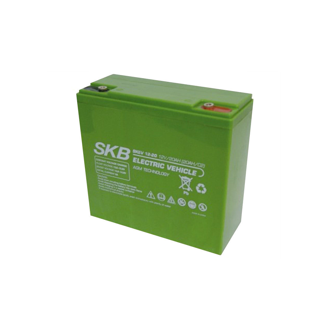 GBC Batteria al piombo ricaricabile, batteria per uso ciclico SKB 12 V, 20 Ah, 181 x 77 x 170 mm