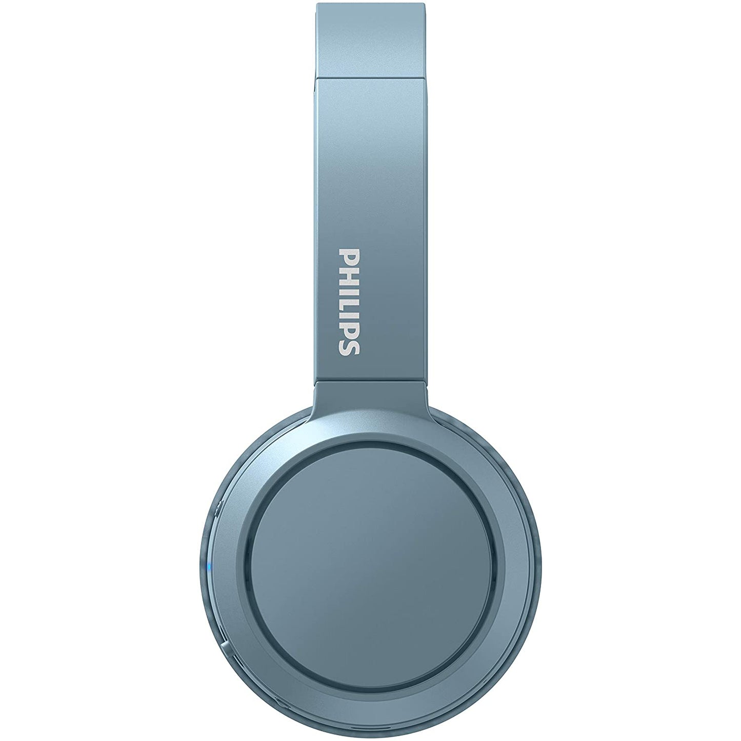 Philips TAH4205 Foldable Bluetooth 5.0 Headphones with Microphone, Bass Boost Button, 29 Hours Playtime, Fast Charging, Noise Suppression, Matte Blue