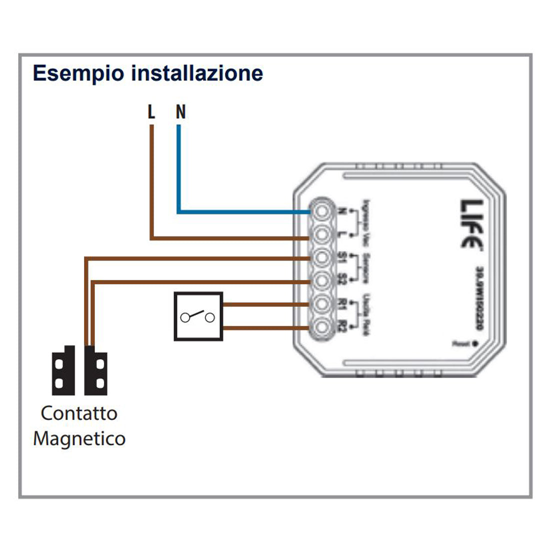 Life Modulo apriporta per apertura cancelli ed elettroserrature WiFi, compatibile con Alexa e Google Home