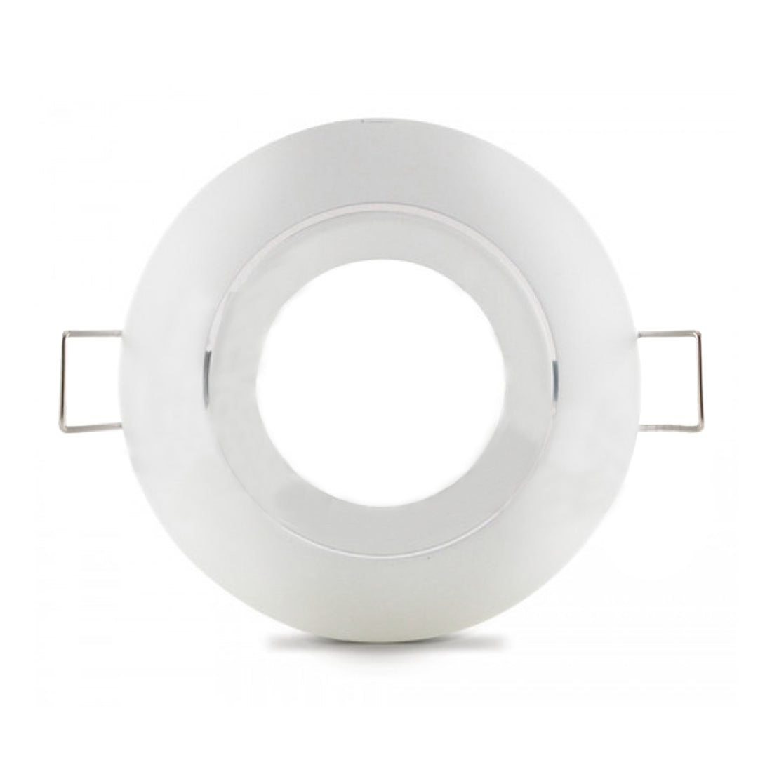 Alpha Elettronica Supporto bianco per lampada led, ghiera orientabile, Ø83mm, supporto per lampadina