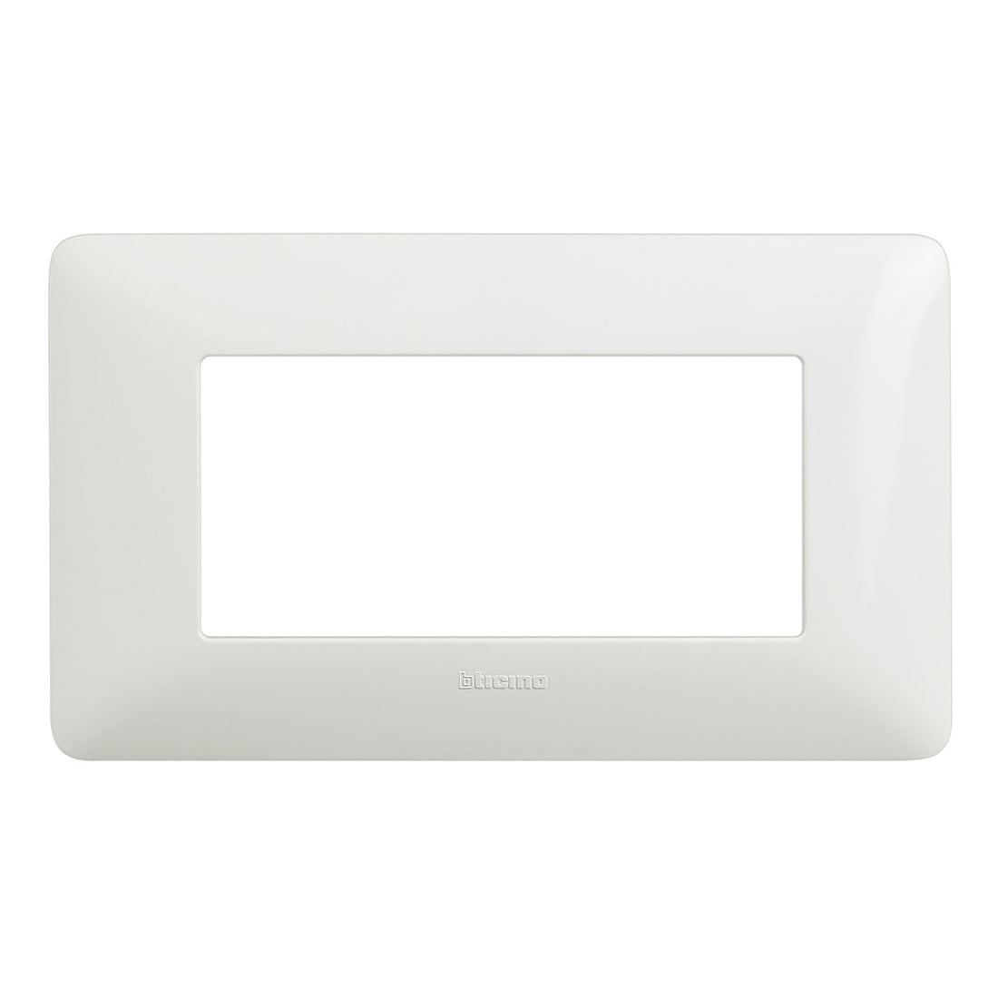 Bticino Placca 4 moduli per supporto, placchetta interruttore luce, della serie Matix