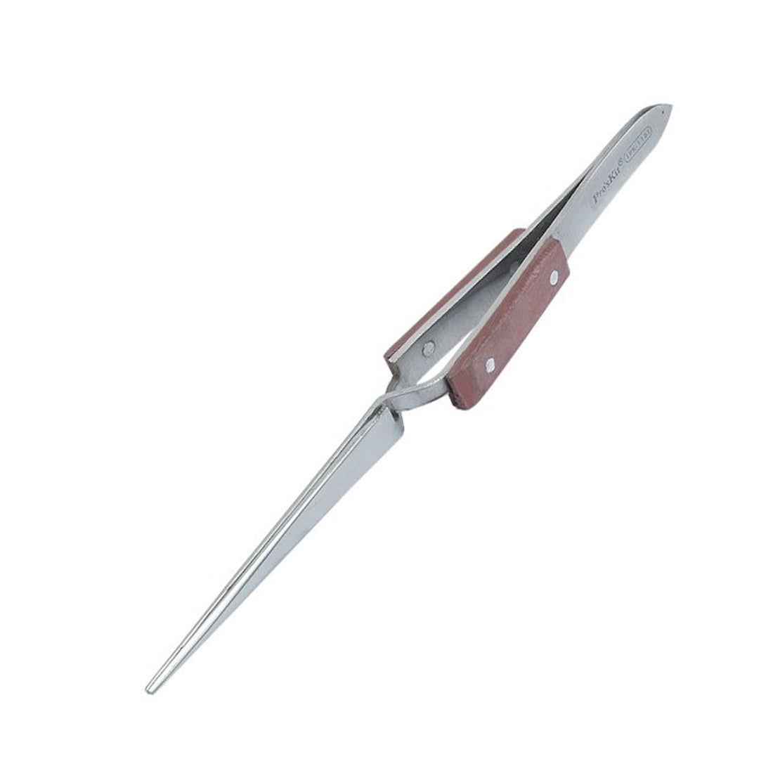Pro'skit pinzetta dritta a ritenuta, pinza di precisione in acciaio inox resistente agli acidi 1PK-118T
