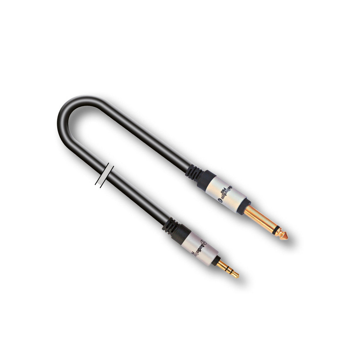 Câble adaptateur audiodesign X-PRO jack 3.5 mono stéréo, câble professionnel, 150 cm