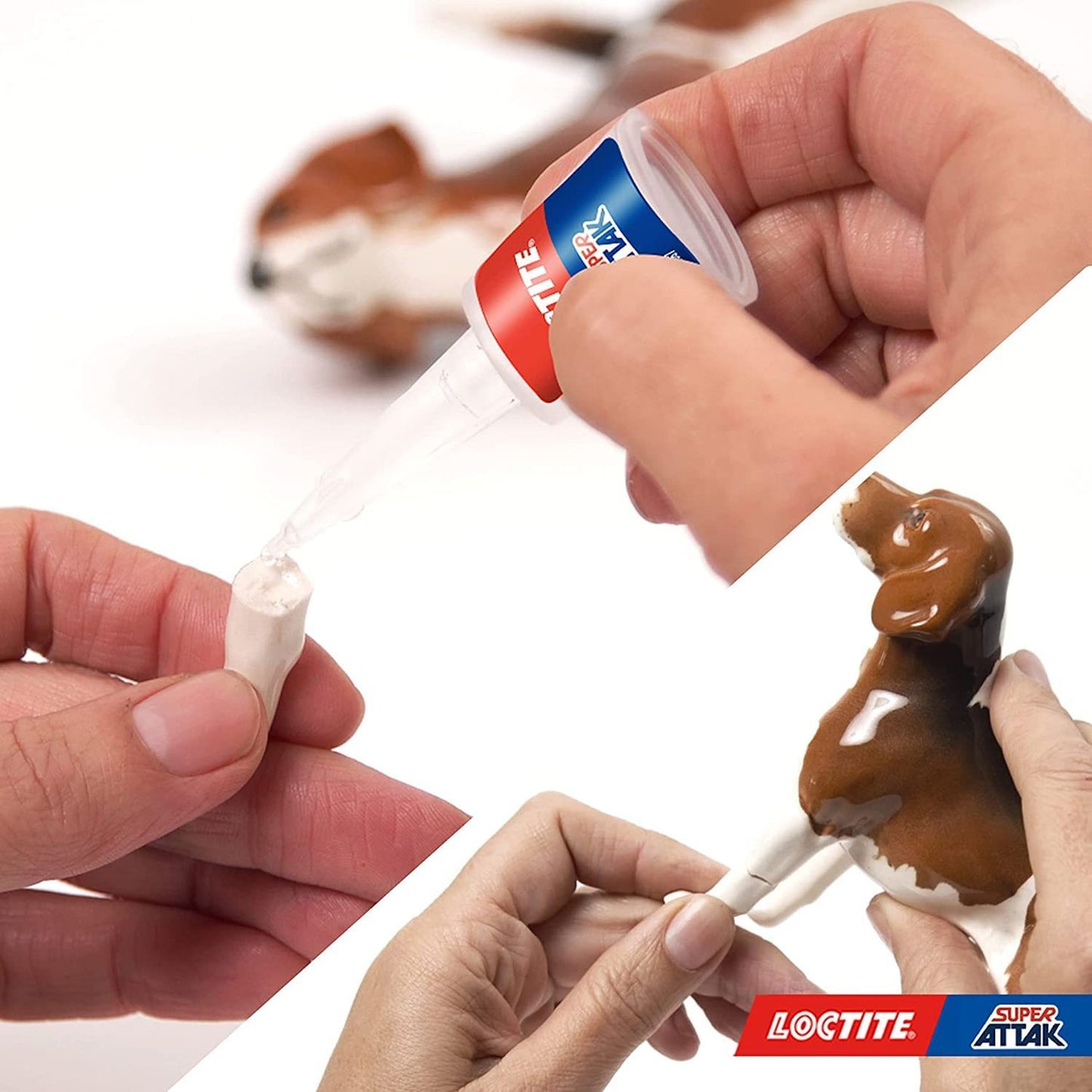Loctite Super Attak Precision +50% gratis, colla liquida trasparente con beccuccio extra lungo, attaccatutto multimateriale, super colla 5+2,5 grammi