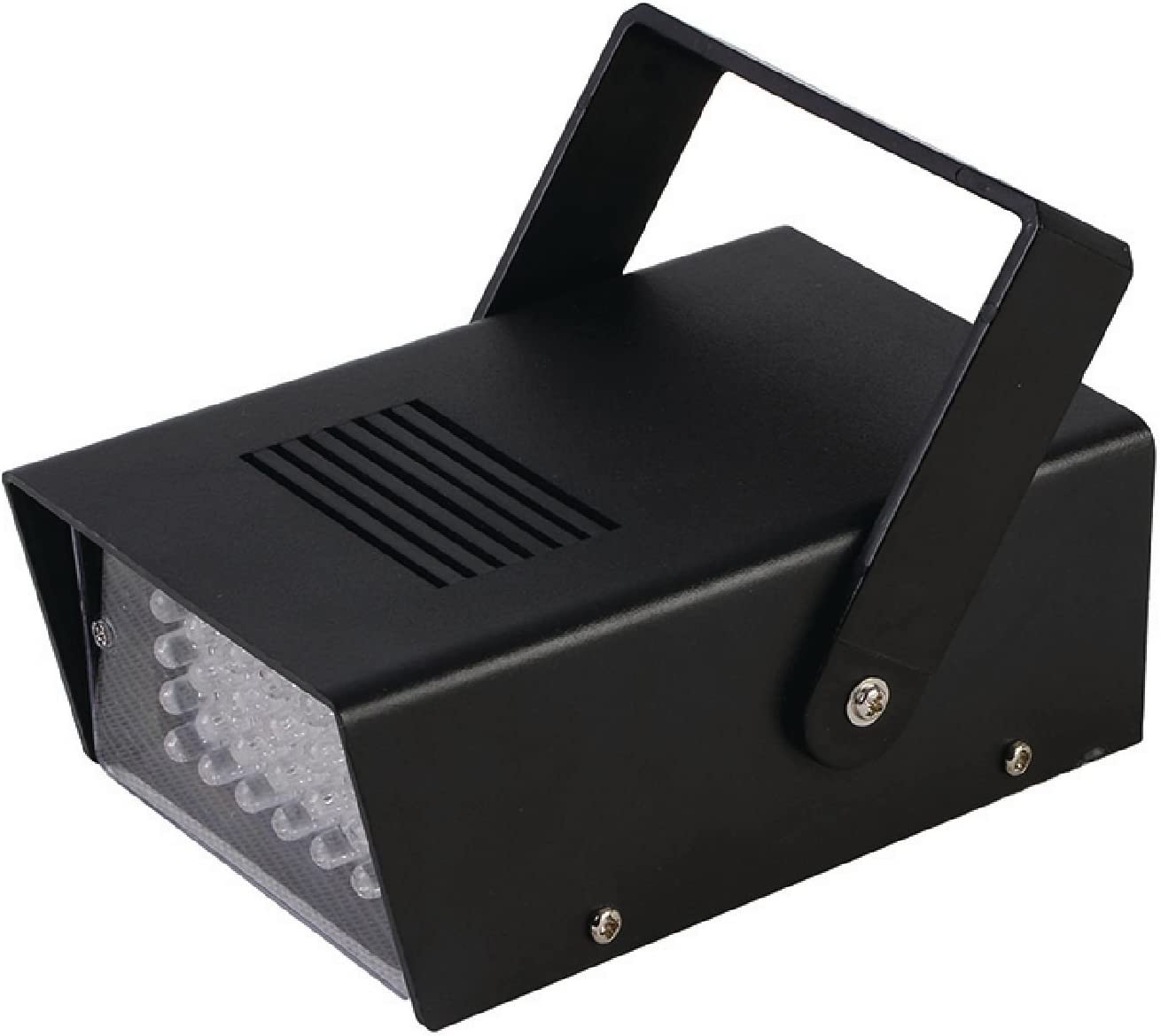 Valueline Stroboscopio Led 0.46W, mini lampada stroboscopica con 24 led bianchi e regolazione lampeggi al secondo