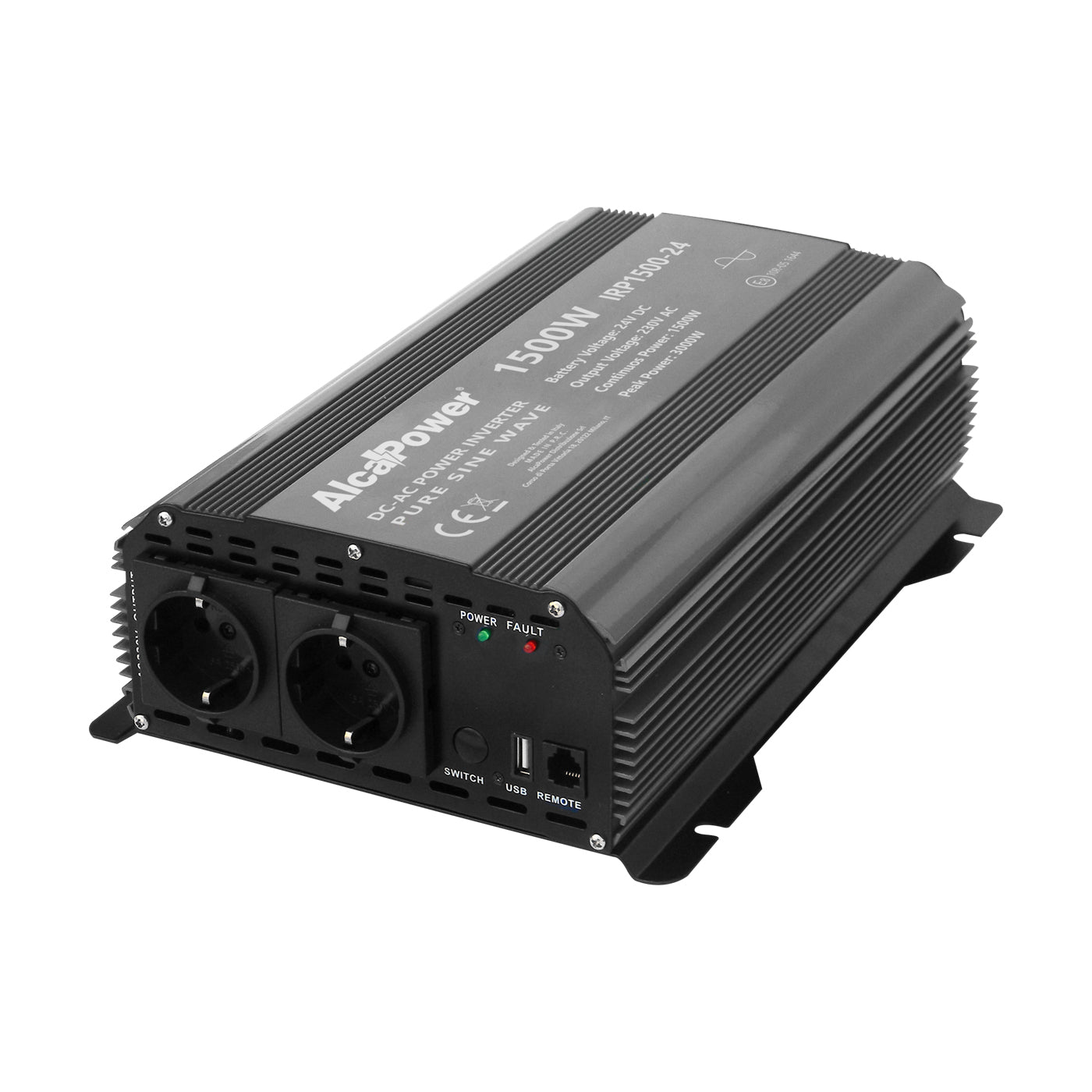Onduleur à onde sinusoïdale pure Alcapower 1500 W Inp. Sortie 24 V CC 230 V CA, convertisseur de puissance 924215