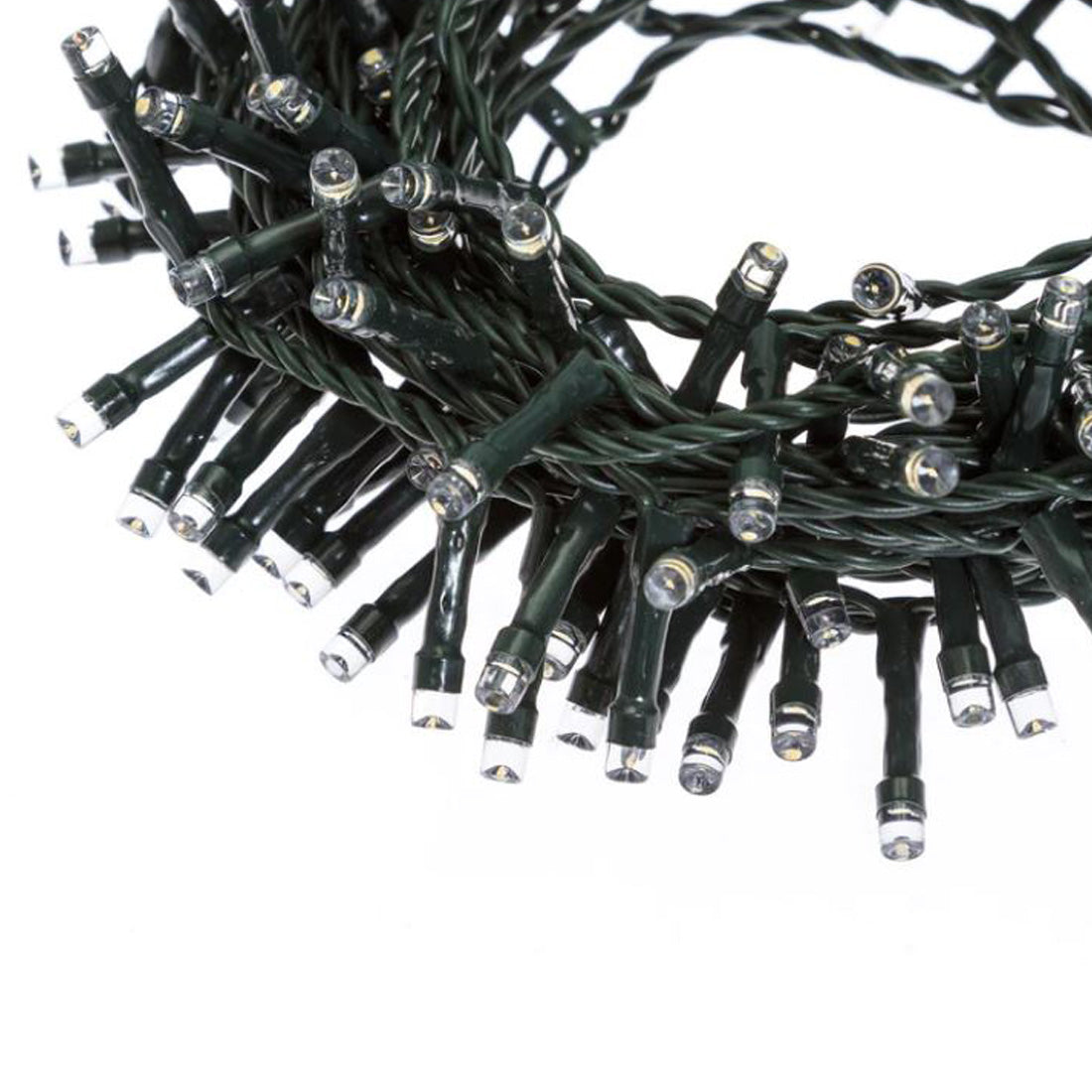 GESCO Catena luminosa interno / esterno 11m, luci led con 8 funzioni, 180 led colore bianco, luci led decorative Natale, illuminazione casa, ghirlanda luce