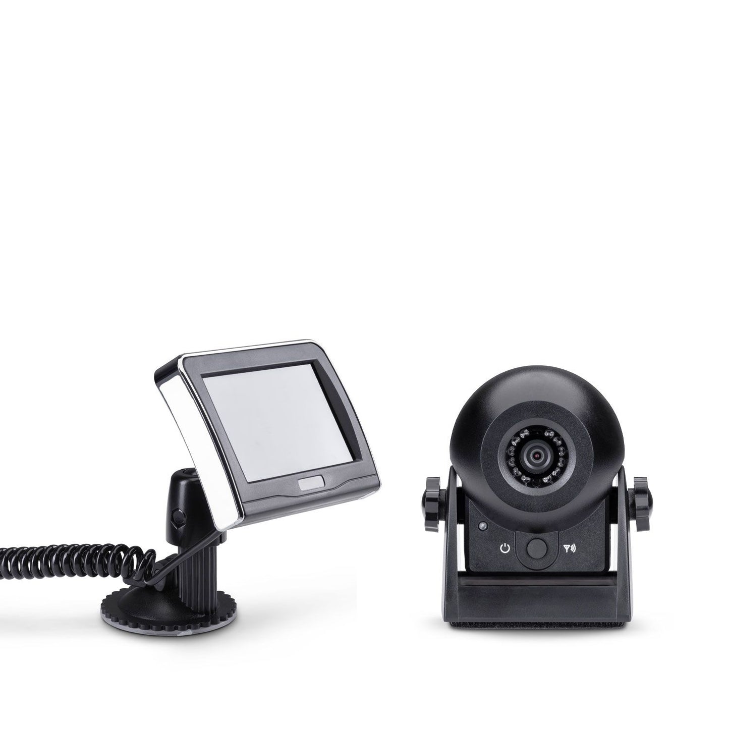 Midland Wireless RV Dash Cam with Monitor, Adjustable Reversing Camera with Magnetic Base, Plug and Play for Motorhome, Caravan or Caravan