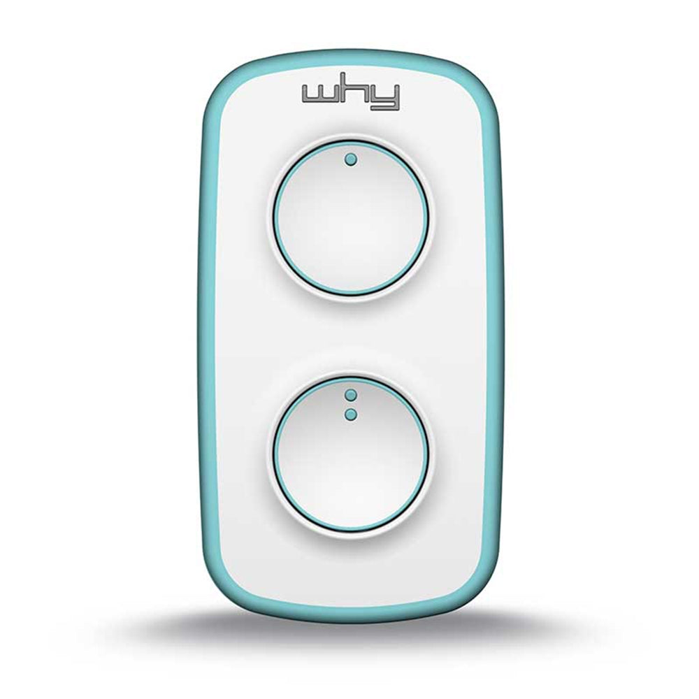 WHY EVO MINI Télécommande multi-fréquences à code tournant de 280 à 868 MHz, ouvre-portail programmable à auto-apprentissage, radiocommande large portée à 4 boutons, émeraude pure