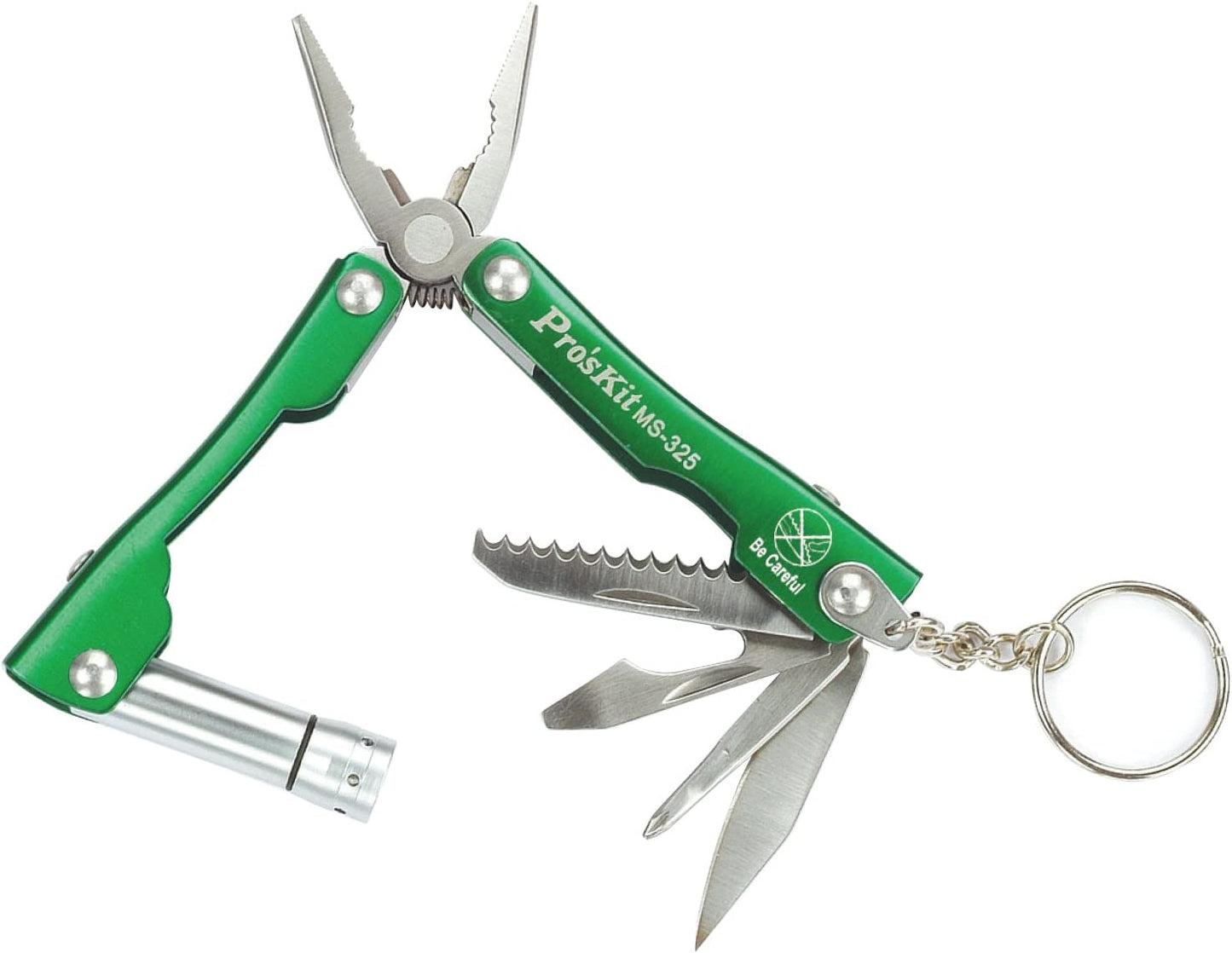 PRO'SKIT Pince multi-usage outil multifonction de poche kit 7 en 1 en inox
