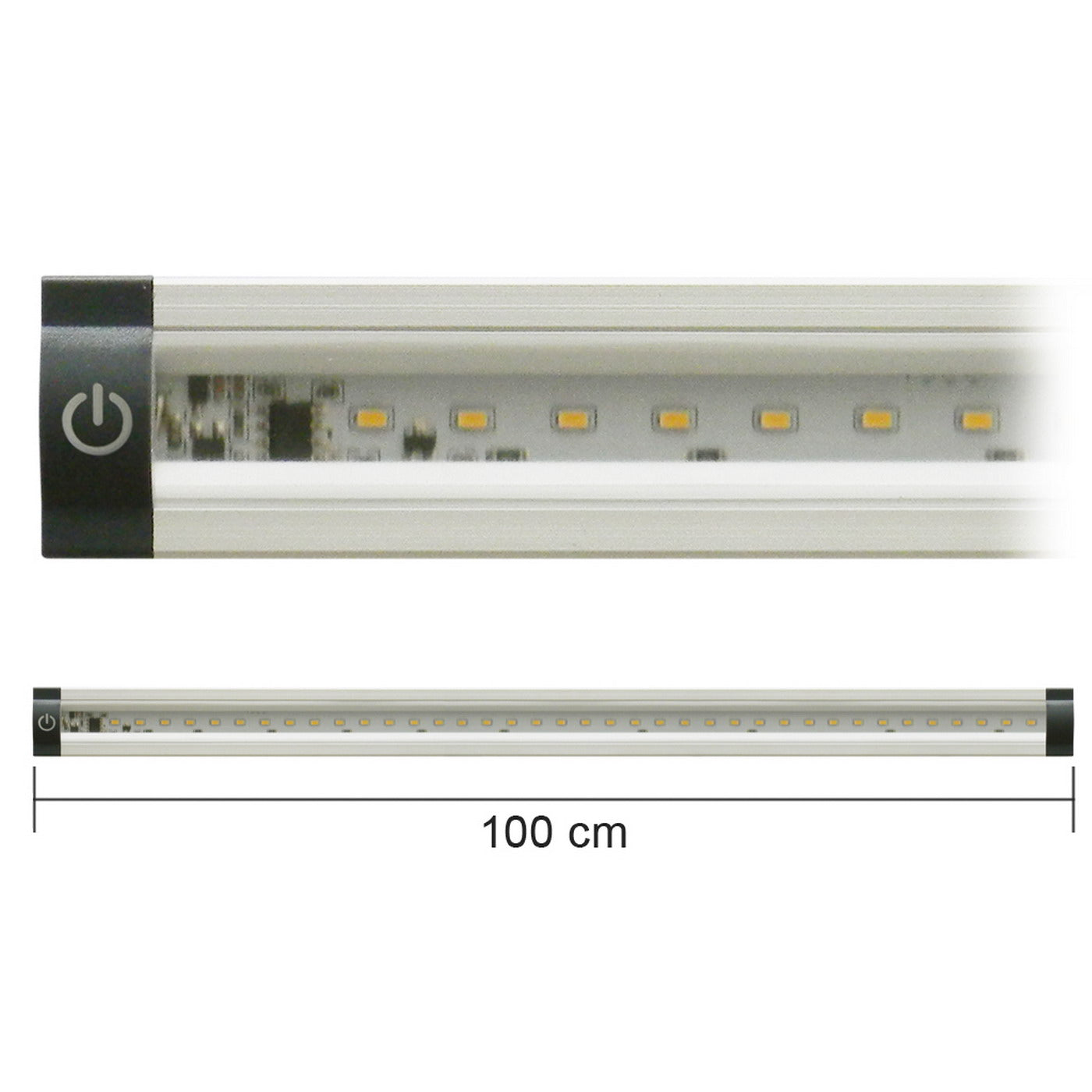 Alcapower Barra Led con interruttore, 10W, luce naturale 4000K, 100cm 930303