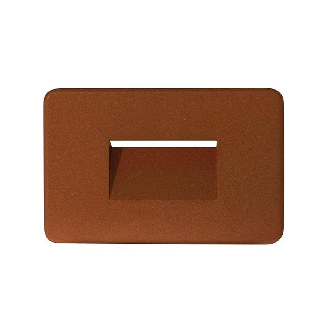 Life Mascherina di copertura per punto luce, colore Acciaio Corten 39.9PL5030ZAC