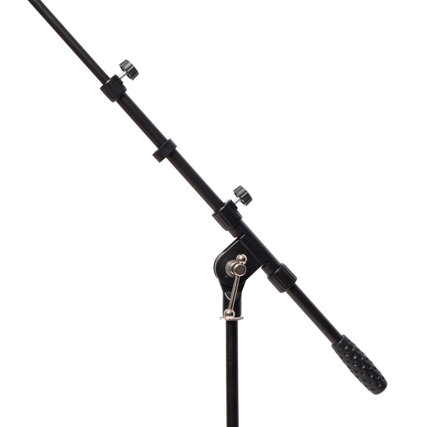AudioDesign PRO PA MS 1 Supporto professionale per microfono, snodo principale in metallo, portamicrofono universale, asta telescopica, clip fermacavi