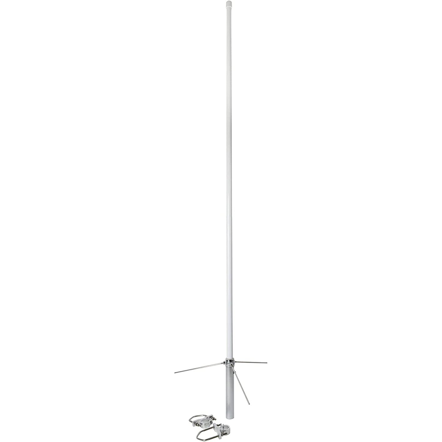 Falkos MA-1300 Antenna base VHF/UHF 144/430 Mhz, lunghezza 135cm, due flange incluse, antenna bibanda in fibra di vetro
