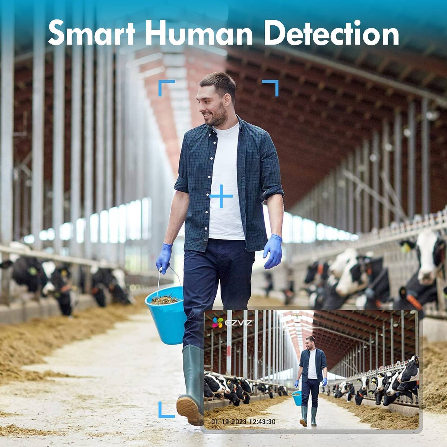 EZVIZ EB8 4G Telecamera di videosorveglianza a batteria Wi-Fi, Videocamera motorizzata 4G a batteria, risoluzione 2K, visione notturna, impermeabile