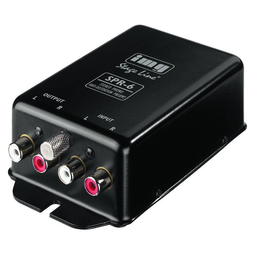 Monacor Preamplificatore anti distorsione stereo, preamplificatore per giradischi, preamplificatore phono secondo