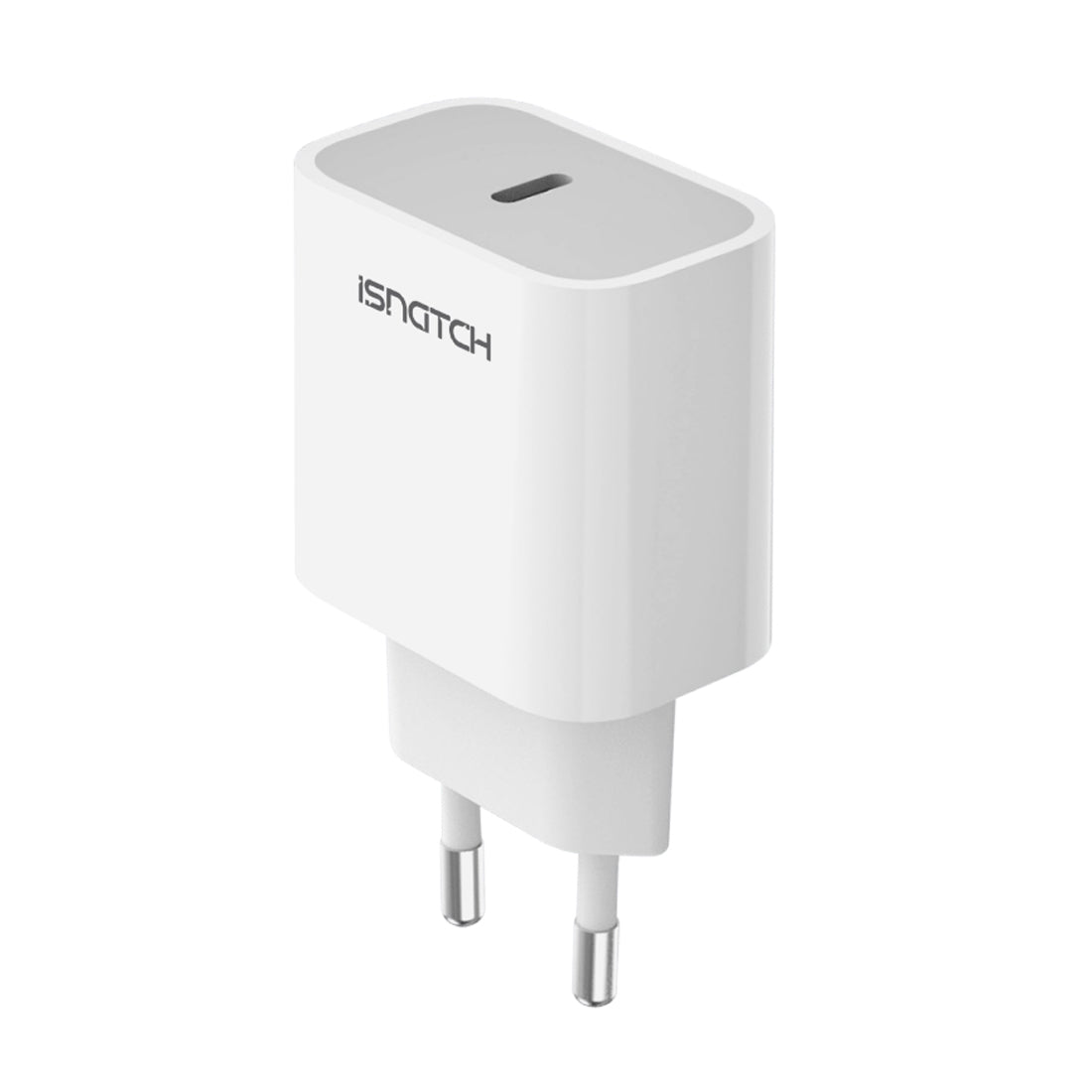 iSnatch Alimentatore con uscita USB Type-C, caricabatterie rapido, caricatore per smartphone e tablet 20W