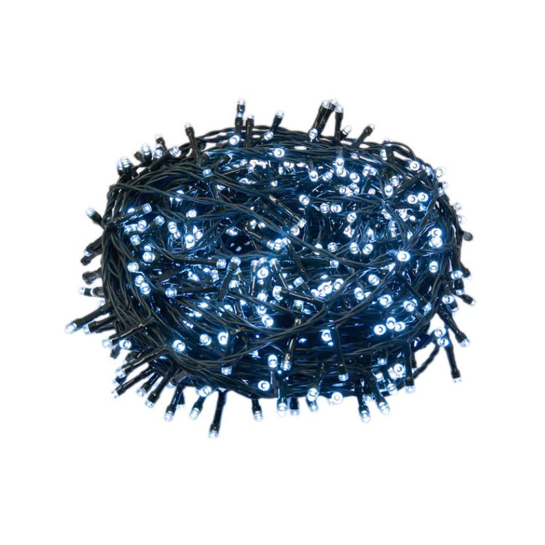 GESCO Chaîne lumineuse intérieur/extérieur 15,5 m, lumières LED avec 8 fonctions, 300 LED bleues, lumières LED décoratives de Noël, éclairage domestique, guirlande lumineuse