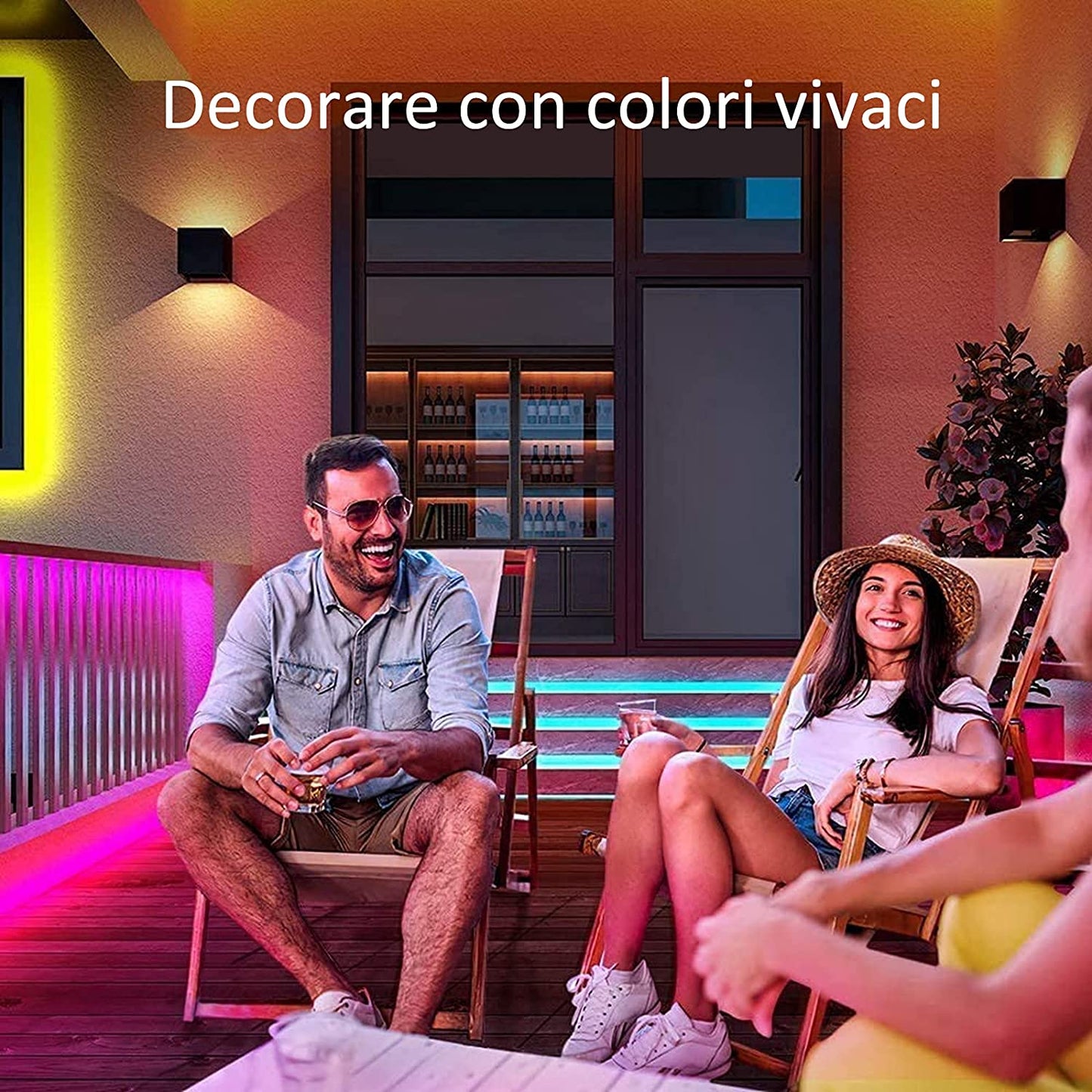 Bande LED Bluetooth Decoled de 5 m, bande flexible 150 LED RVB étanches, contrôlées par application ou télécommande, lumières LED adaptées pour la télévision, la chambre, Noël, les fêtes et la décoration de la maison.