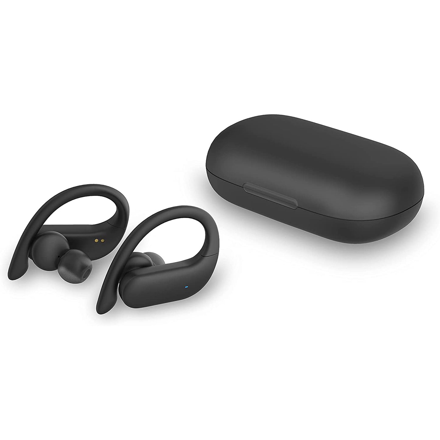 Écouteurs Mysound True Wireless avec technologie Bluetooth 5.0 conçus pour le fitness, noirs