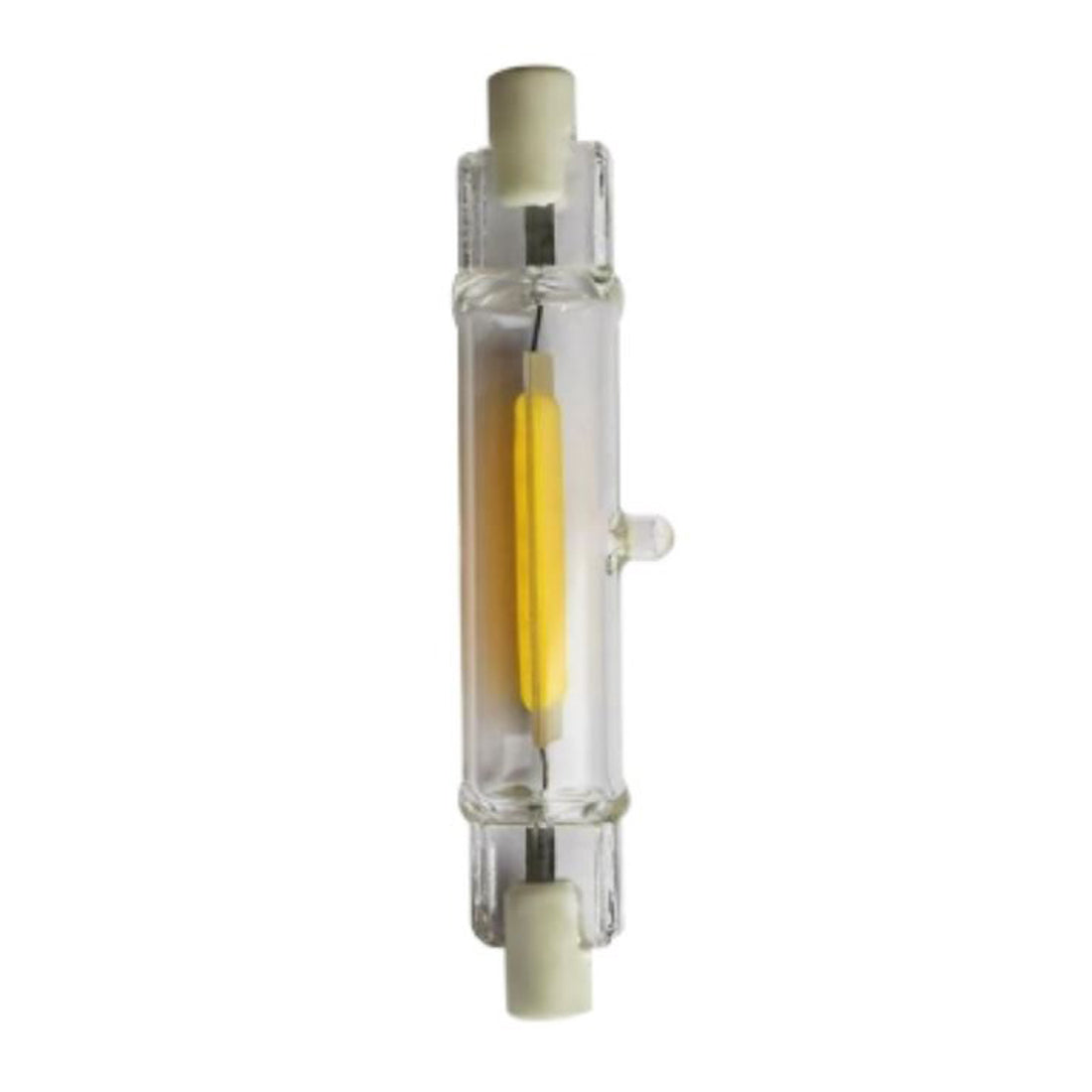 O.N Lampadina Led Cob Glass, luce calda 3000K, 5W, lineare R7, lampadina ultra slim