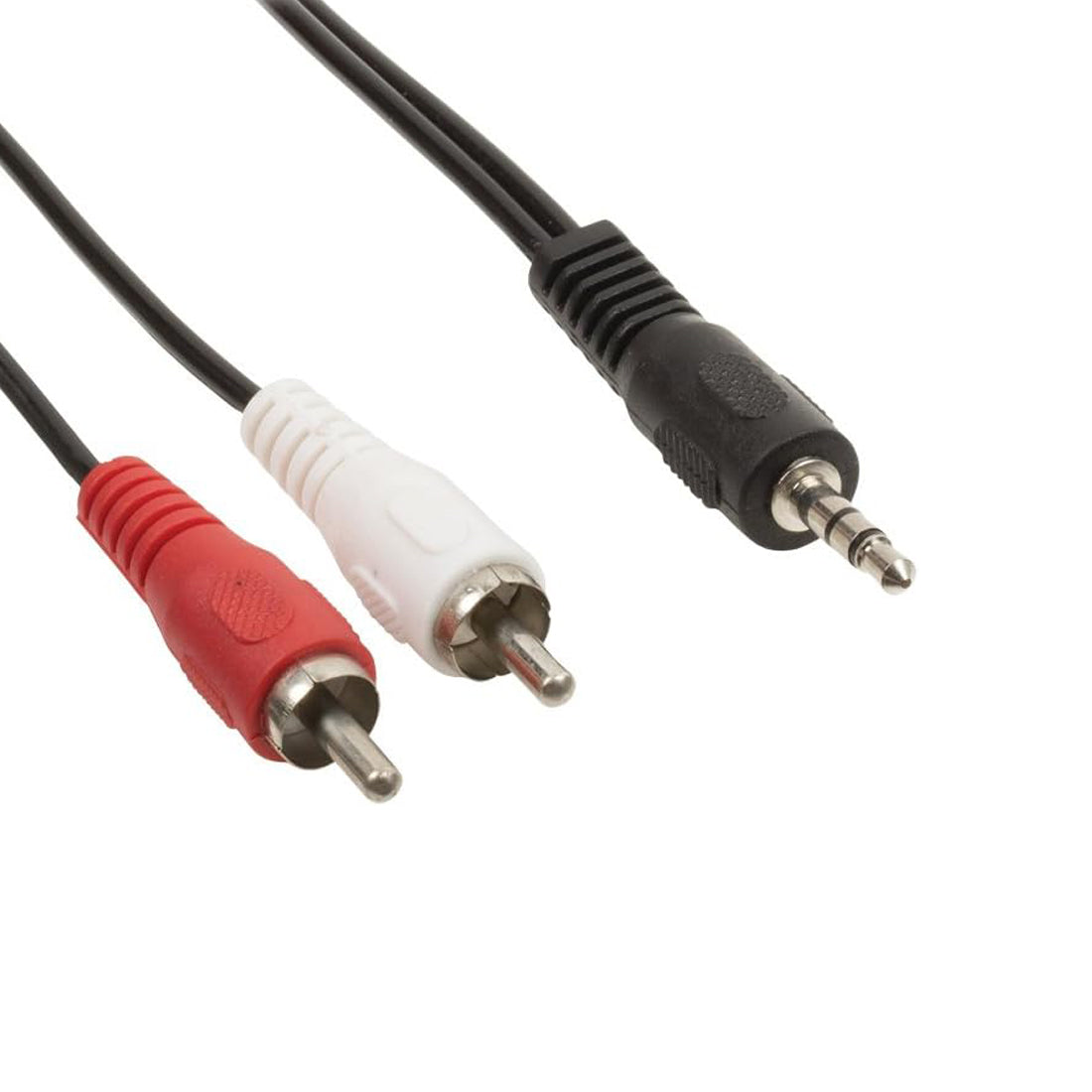 Câble audio stéréo Valueline avec connecteur Jasck 3,5 mm et 2 connecteurs RCA, 5 mètres