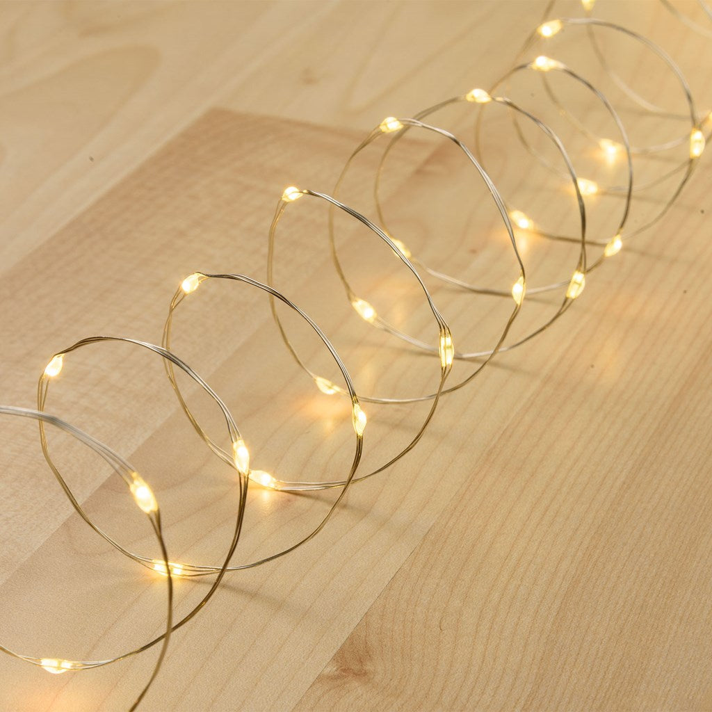Lumineo Catena luminosa da 360 LED 3m, fascio copper light luce bianco caldo, luci natalizie impermeabili per esterno, basso consumo