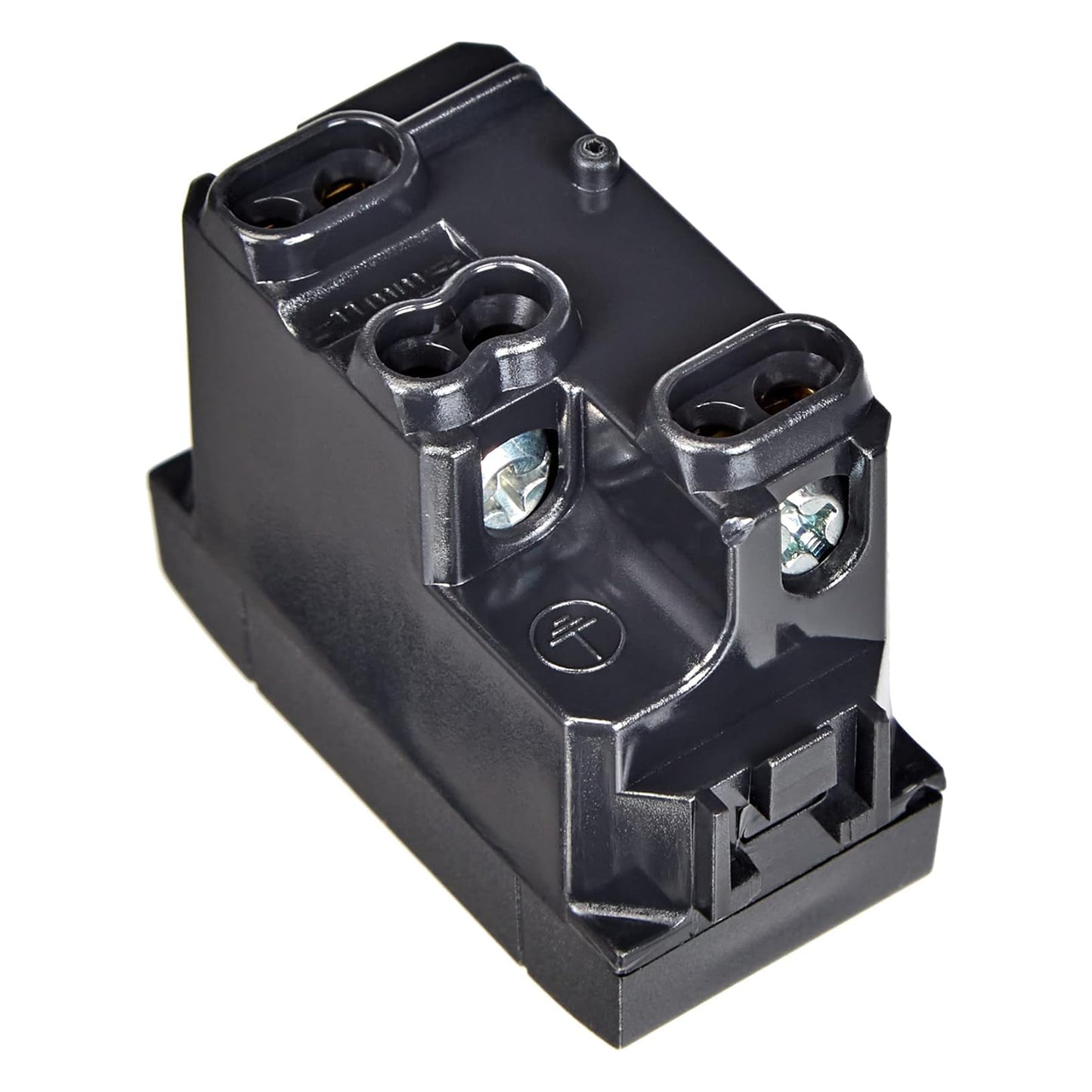 Bticino 2P+E 250 Vac bypass socket, 10/16A socket with protected sockets, 19mm and 26mm center distance, anthracite colour, living series