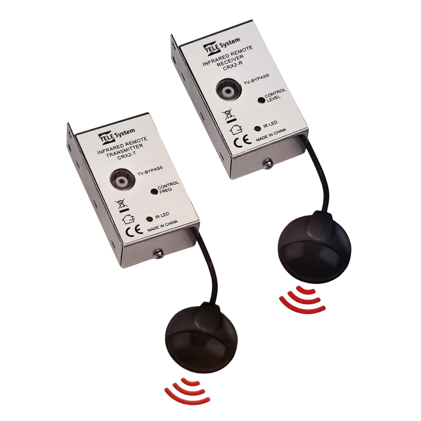 TELE System CRX2RT IR signal transmitter, repeater and remote control extender via coaxial cable