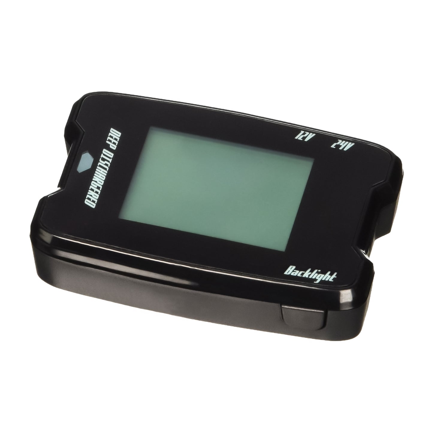 Alcapower 12V and 24V battery tester with LCD display, cable with eyelets, cable with crocodile clips and cable with cigarette lighter plug