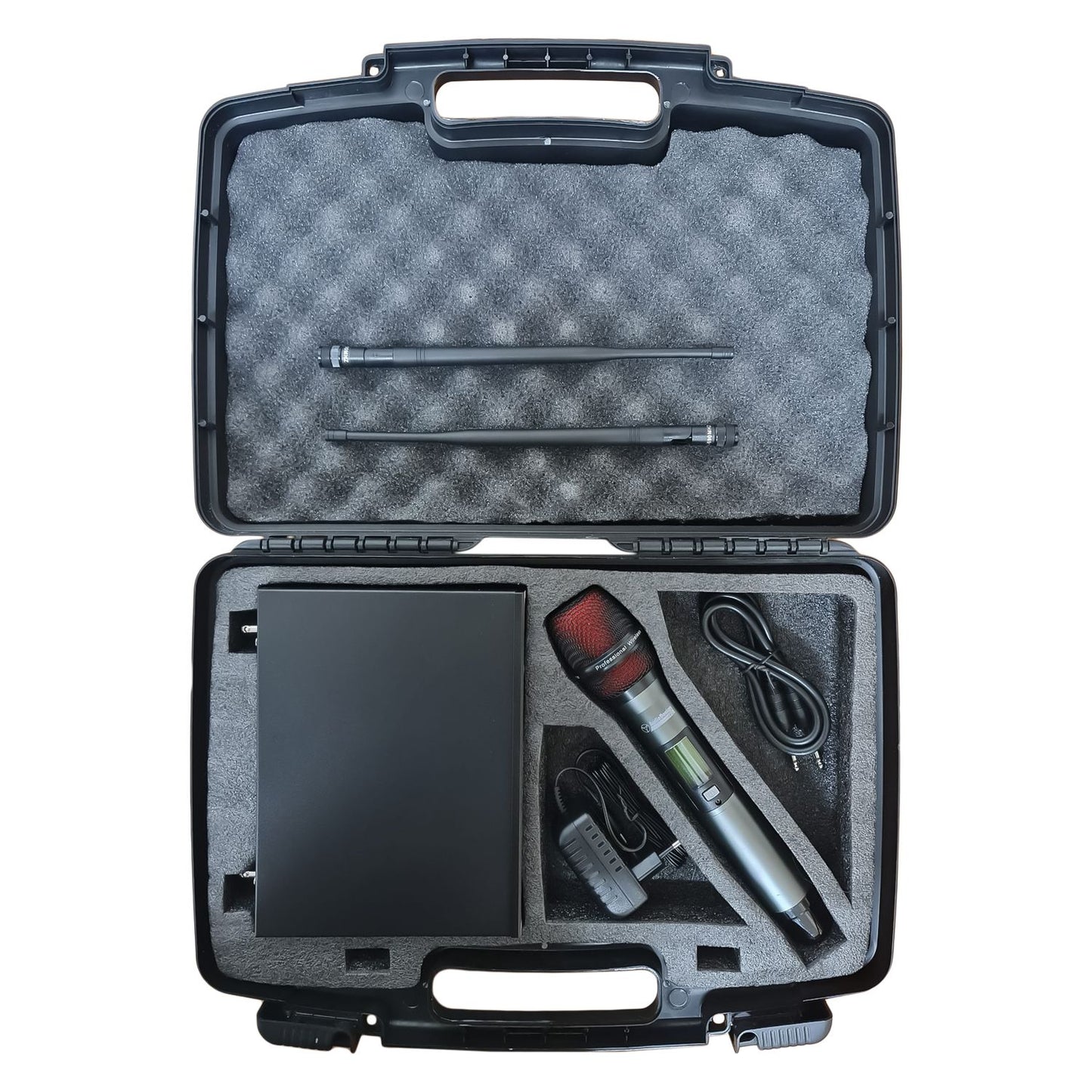 AudioDesign PRO PMU D1 Set centralina e microfono UHF, kit radiomicrofono palmare professionale, microfono wireless con tecnologia True Diversity