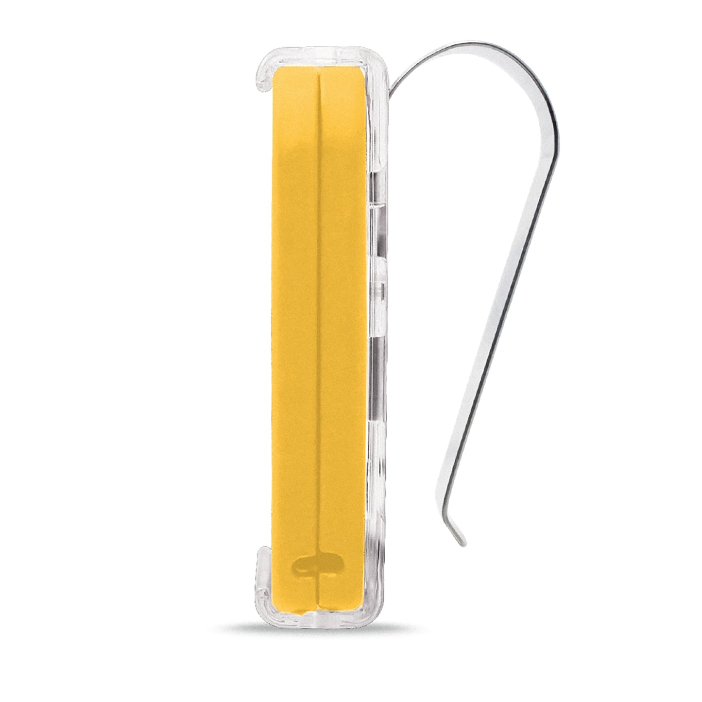 WHY EVO MINI Télécommande multi-fréquences à code variable de 280 à 868 MHz avec Visor Clip, ouvre-portail programmable à auto-apprentissage, télécommande large portée à 4 boutons, jaune pur