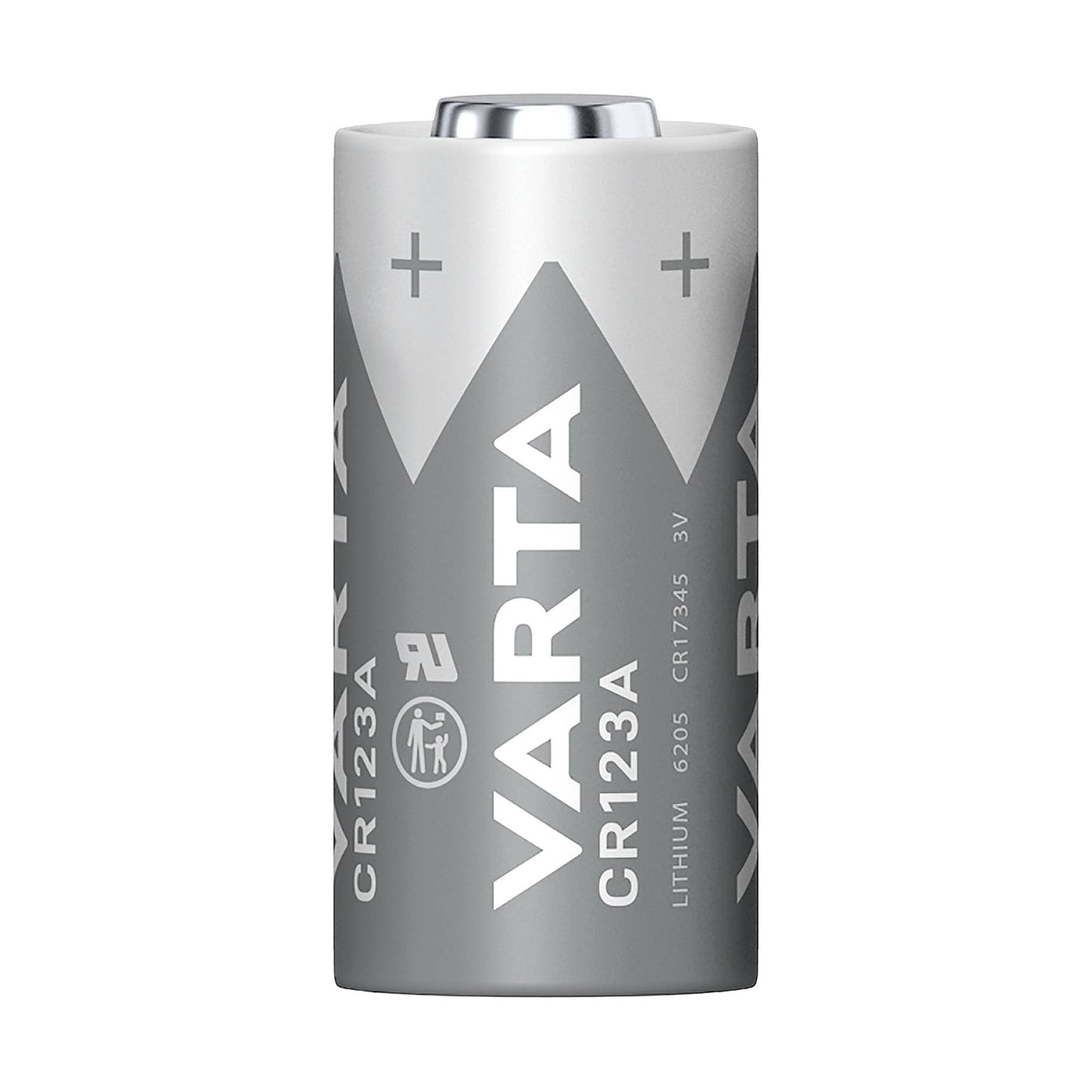 Varta CR123A Batteria al litio 3V, batteria per fotocamera 1430mAh, lunga durata