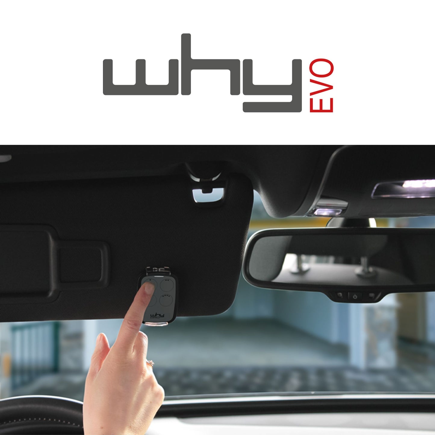 WHY EVO NOA Telecomando rolling code multifrequenza da 280 a 868 mhz con Visor Clip, apricancello autoapprendente programmabile, radiocomando ad ampio raggio con 4 pulsanti, Wild Tobacco
