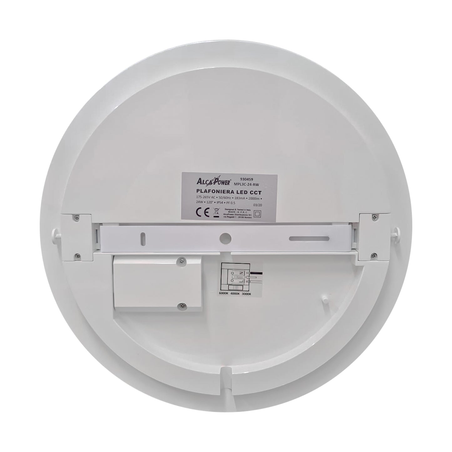 Alcapower 24W CCT LED ceiling light with remote control, 2000 lumen, twilight and microwave sensor, selectable color temperature 3000K 4000K 6000K, diameter 33cm