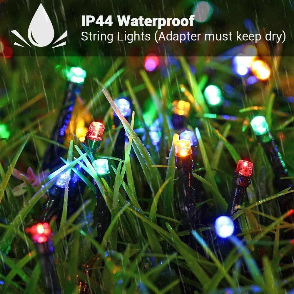 GESCO Catena luminosa esterno 14m, luci led con 8 funzioni, 180 led multicolore, luci led decorative Natale, illuminazione casa, ghirlanda luce